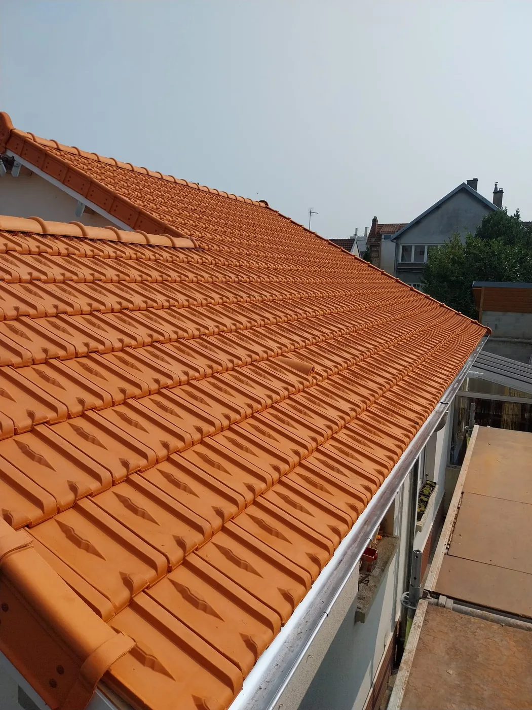 Toiture en tuile neuve à Sotteville-lès-Rouen